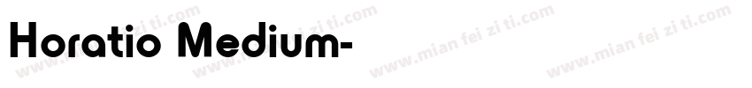 Horatio Medium字体转换